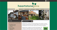 Desktop Screenshot of heartstoneinns.co.uk